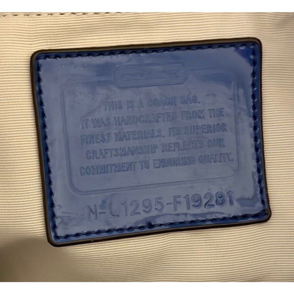 NWT Coach Y2K Signature Stripe Hobo Bag Wallet SET Khaki & Blue Jacquard 3254-1 - Picture 10 of 16